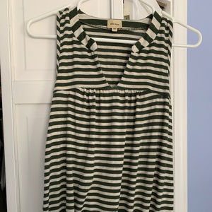 Ella Moss Striped Tank (XS)